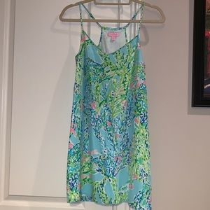 Blue, green, and pink Lilly Pulitzer dress Sz: S